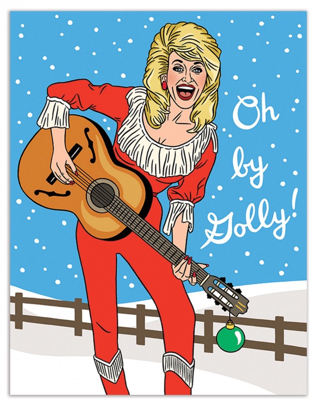 "Have a Holly Dolly Christmas" Holiday Card