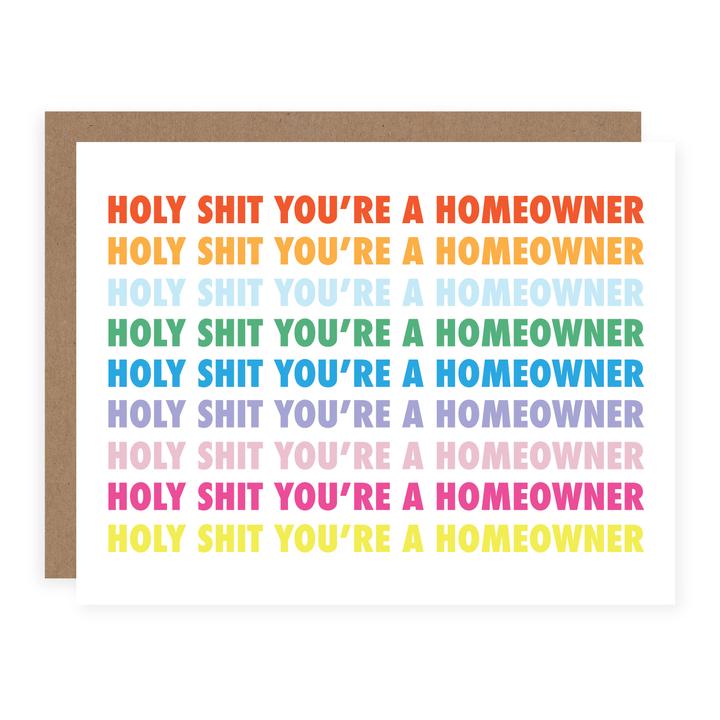 "Holy Shit You're a Homeowner" Housewarming Card