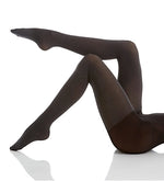 Hue || Super Opaque Control Top Tights (Graphite Heather)