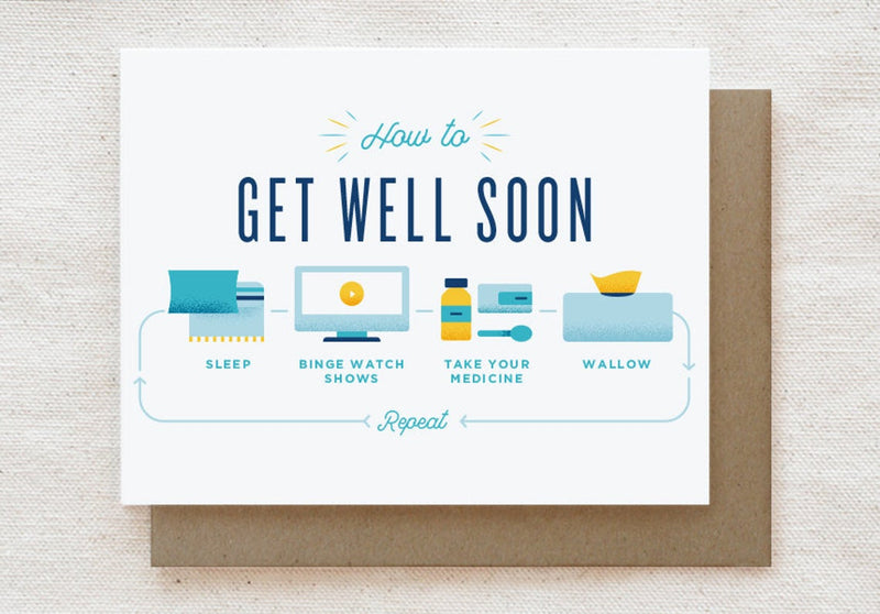 How to Get Well Soon Greeting Card