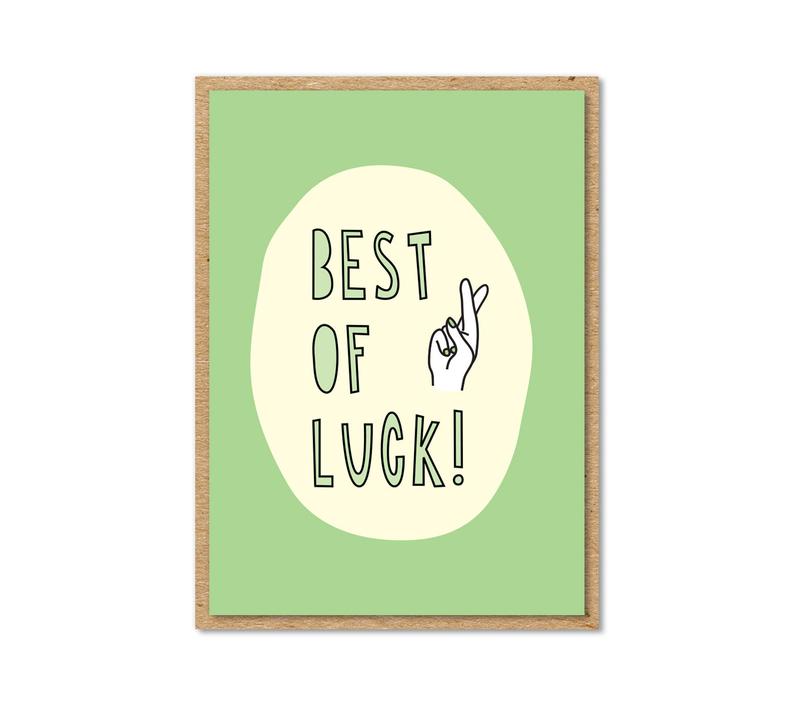 “Best of Luck” Enclosure Card