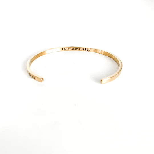 "Unfuckwithable" Bangle || 3 Colors