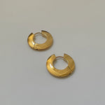 Disc Earrings || Gold