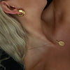 Disc Earrings || Gold