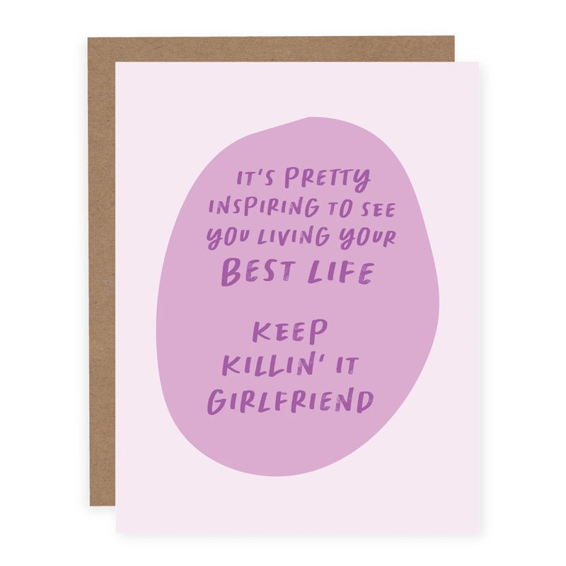 "Living Your Best Life" || Friendship Card