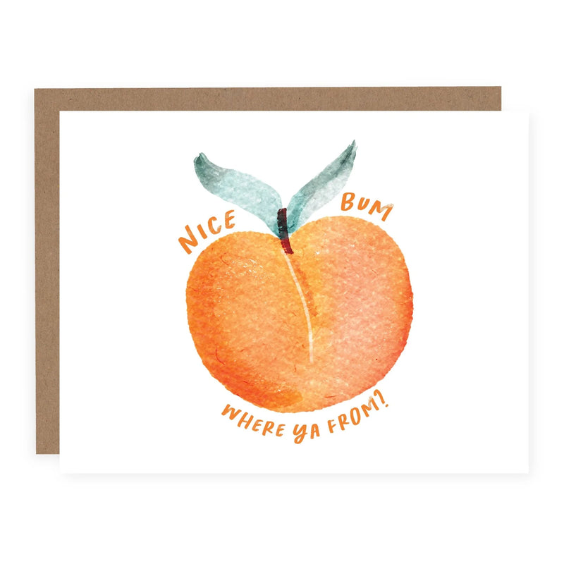 "Nice Bum Where Ya From?" Anniversary / Friendship Card