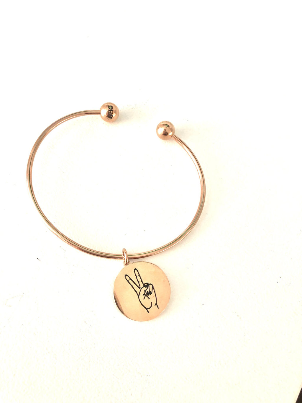 GHG - Peace Sign Bangle