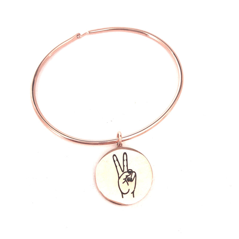 GHG - Peace Sign Bangle