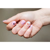 "Polkadot Love" Pink White Heart Nail Wrap