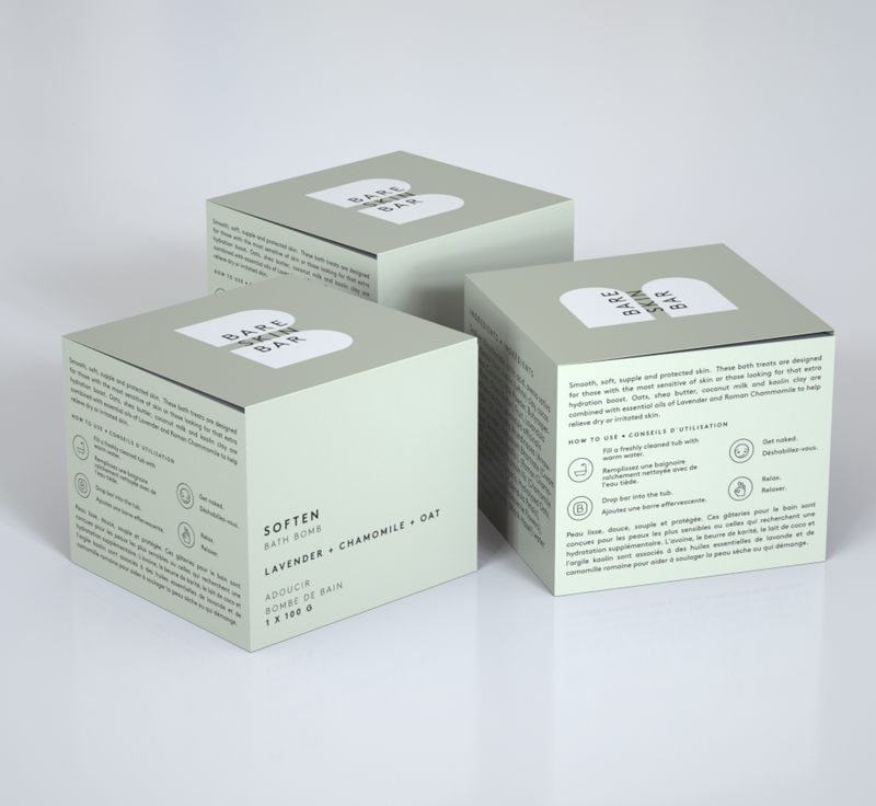 Bare Skin Bar || "Soften" Bath Bomb