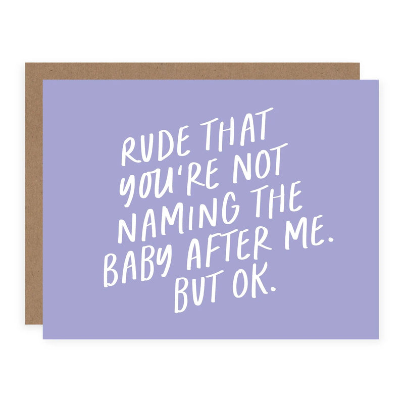 "Rude That You || New Baby / Baby Shower Card