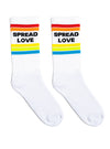 "Spread Love" Unisex Classic Crew Socks