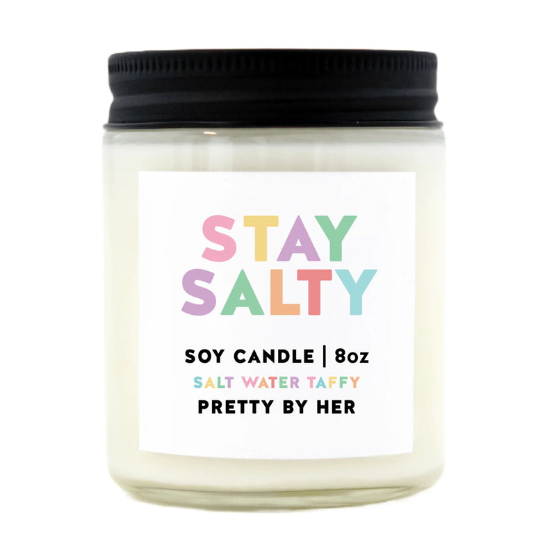 "Stay Salty" | 8oz Soy Wax Candle