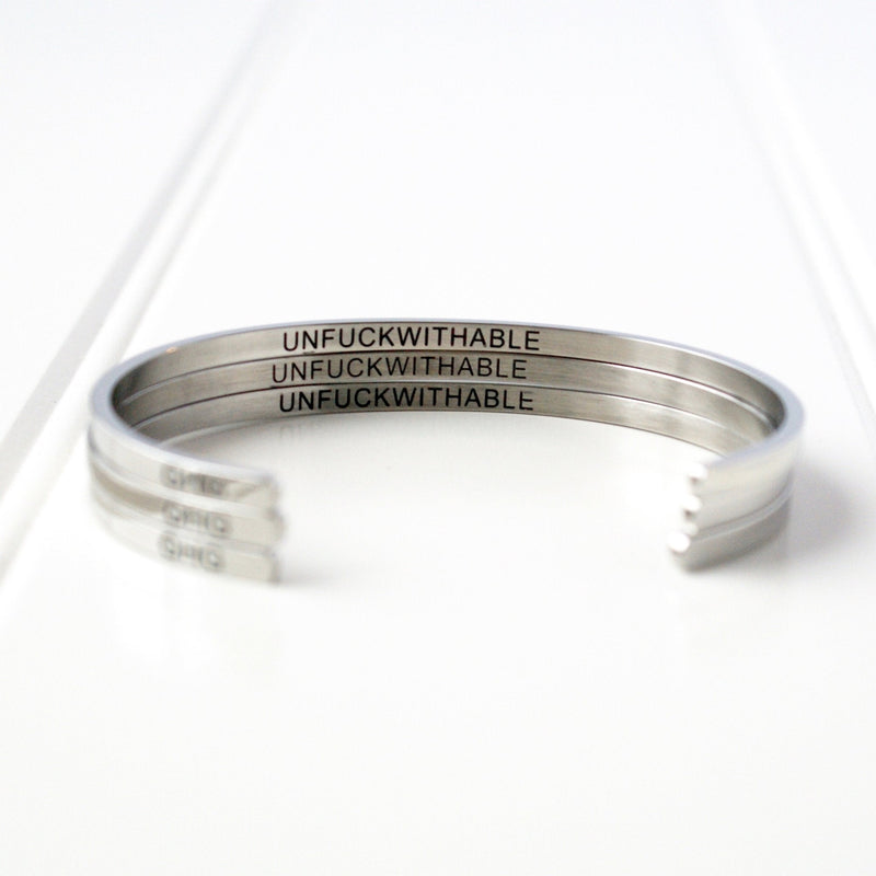 "Unfuckwithable" Bangle || 3 Colors